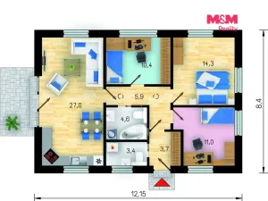 Prodej rodinného domu, Postoloprty - Skupice, 80 m2