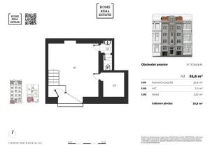 Pronájem obchodního prostoru, Praha - Vinohrady, U tržnice, 36 m2