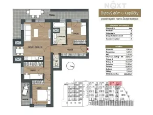 Prodej bytu 4+kk, České Budějovice, Lipová, 106 m2