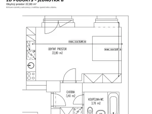 Prodej bytu 1+kk, Praha - Dejvice, Zikova, 64 m2