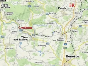 Pronájem bytu 1+kk, Týnec nad Sázavou, 24 m2