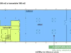 Pronájem skladu, Praha - Horní Počernice, Ve žlíbku, 1395 m2