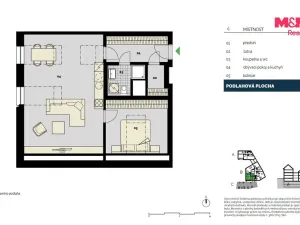 Prodej bytu 2+kk, Praha - Střížkov, Střížkovská, 68 m2