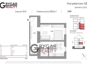 Prodej bytu 1+1, Praha - Vysočany, Pod pekárnami, 55 m2