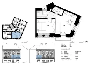 Prodej bytu 2+kk, Praha - Vršovice, Moskevská, 43 m2