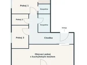 Pronájem bytu 4+kk, Praha - Libeň, Nad Bání, 91 m2