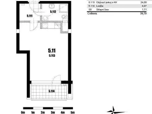 Pronájem bytu 1+kk, Olomouc, Nezvalova, 33 m2
