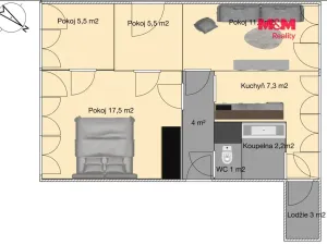 Prodej bytu 4+1, Náchod, Pražská, 56 m2