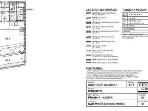 Pronájem bytu 1+kk, Praha - Kamýk, Kramperova, 35 m2