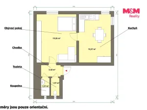 Pronájem bytu 2+kk, Planá, Revoluční, 40 m2