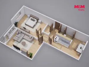 Prodej bytu 2+1, Krupka - Maršov, Jabloňová, 63 m2
