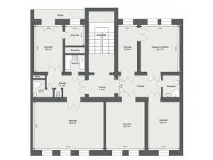 Pronájem kanceláře, Praha - Vinohrady, Belgická, 207 m2