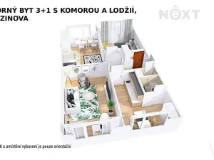 Pronájem bytu 3+1, Šumperk, Březinova, 73 m2
