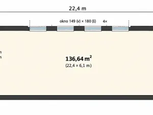 Pronájem skladu, Chýně, Družstevní, 137 m2