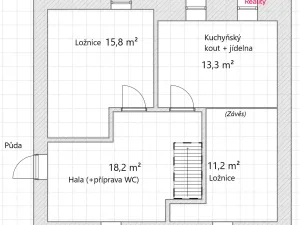 Prodej chalupy, Zhoř, 151 m2