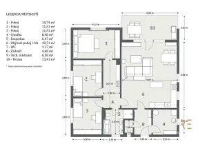Prodej rodinného domu, Doubravčice, Lázná, 107 m2