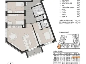 Prodej bytu 4+kk, Plzeň - Východní Předměstí, Šumavská, 116 m2
