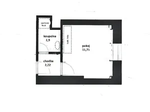 Prodej bytu 1+kk, Brno, Cejl, 17 m2