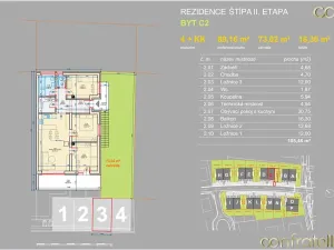 Prodej bytu 4+kk, Zlín, Zimní, 89 m2