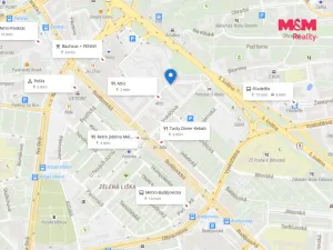 Pronájem bytu 1+kk, Praha - Michle, Hanusova, 38 m2