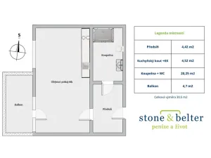 Pronájem bytu 1+kk, Praha - Hlubočepy, Fabiánové, 31 m2