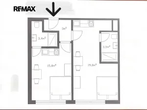 Prodej kanceláře, Praha - Střížkov, Děčínská, 45 m2