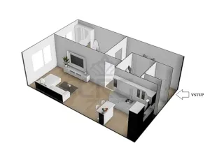 Prodej bytu 2+kk, Libčice nad Vltavou, Pod Saharou, 45 m2