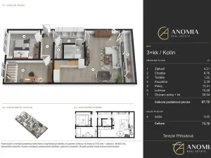 Prodej bytu 3+kk, Kolín, Tisovecká, 68 m2