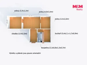 Pronájem bytu 3+1, Rotava, Sídliště, 56 m2