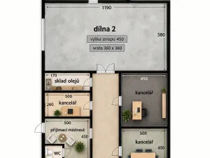 Pronájem komerční nemovitosti, Hradec Králové, Panelová, 170 m2