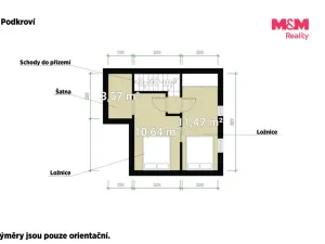 Prodej chaty, Klecany, 52 m2