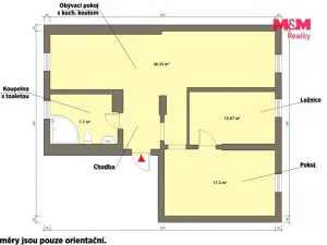 Prodej bytu 3+1, Františkovy Lázně, Anglická, 74 m2