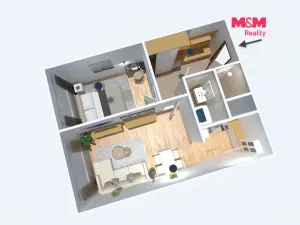 Prodej bytu 2+kk, Praha - Stodůlky, Bronzová, 43 m2