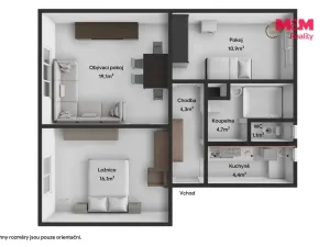Prodej bytu 3+1, Nýrsko, Československých legií, 71 m2