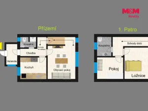 Prodej bytu 3+1, Zruč nad Sázavou, Polní, 66 m2