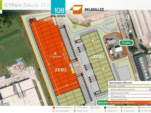 Pronájem skladu, Žebrák, Tovární, 5000 m2
