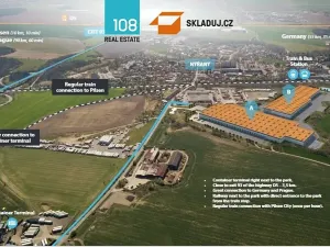 Pronájem skladu, Úherce, 5000 m2