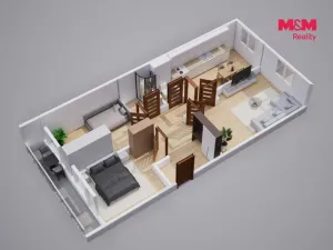 Prodej bytu 3+1, Krupka - Maršov, Dukelských hrdinů, 68 m2