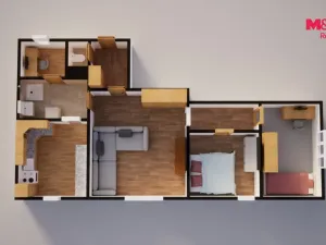 Prodej bytu 3+1, Kostelec nad Labem, Neratovická, 61 m2