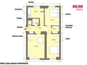 Prodej bytu 3+1, Planá, Fučíkova, 63 m2