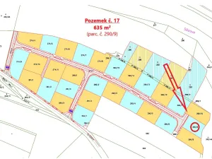 Prodej pozemku, Vlastějovice, 635 m2