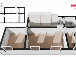 Prodej bytu 2+1, Loučná nad Desnou, 58 m2