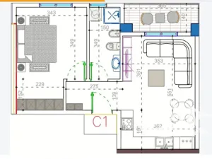 Prodej bytu 2+kk, Golem, Albánie, 56 m2