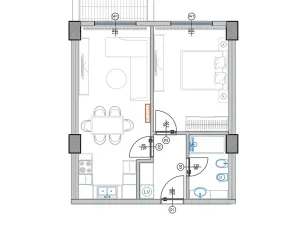 Prodej bytu 2+kk, Qerret, Albánie, 58 m2