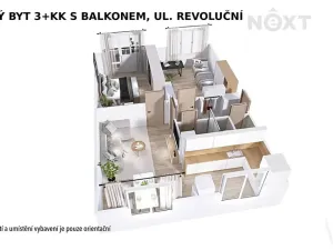 Pronájem bytu 3+1, Šumperk, Revoluční, 74 m2