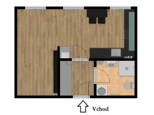 Pronájem bytu 1+kk, Brno - Zábrdovice, Tkalcovská, 32 m2
