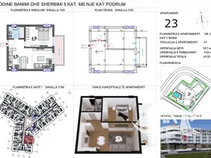 Prodej bytu 2+kk, Qerret, Albánie, 59 m2