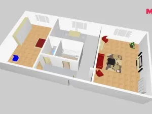 Prodej bytu 2+1, Kadaň, Chomutovská, 54 m2