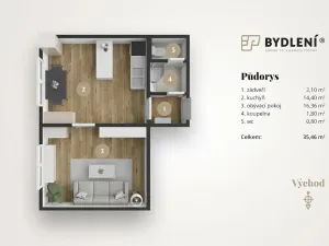 Prodej bytu 1+1, Krupka, Karla Čapka, 35 m2