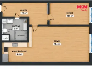 Prodej bytu 2+kk, Frýdek-Místek - Místek, Československé armády, 50 m2